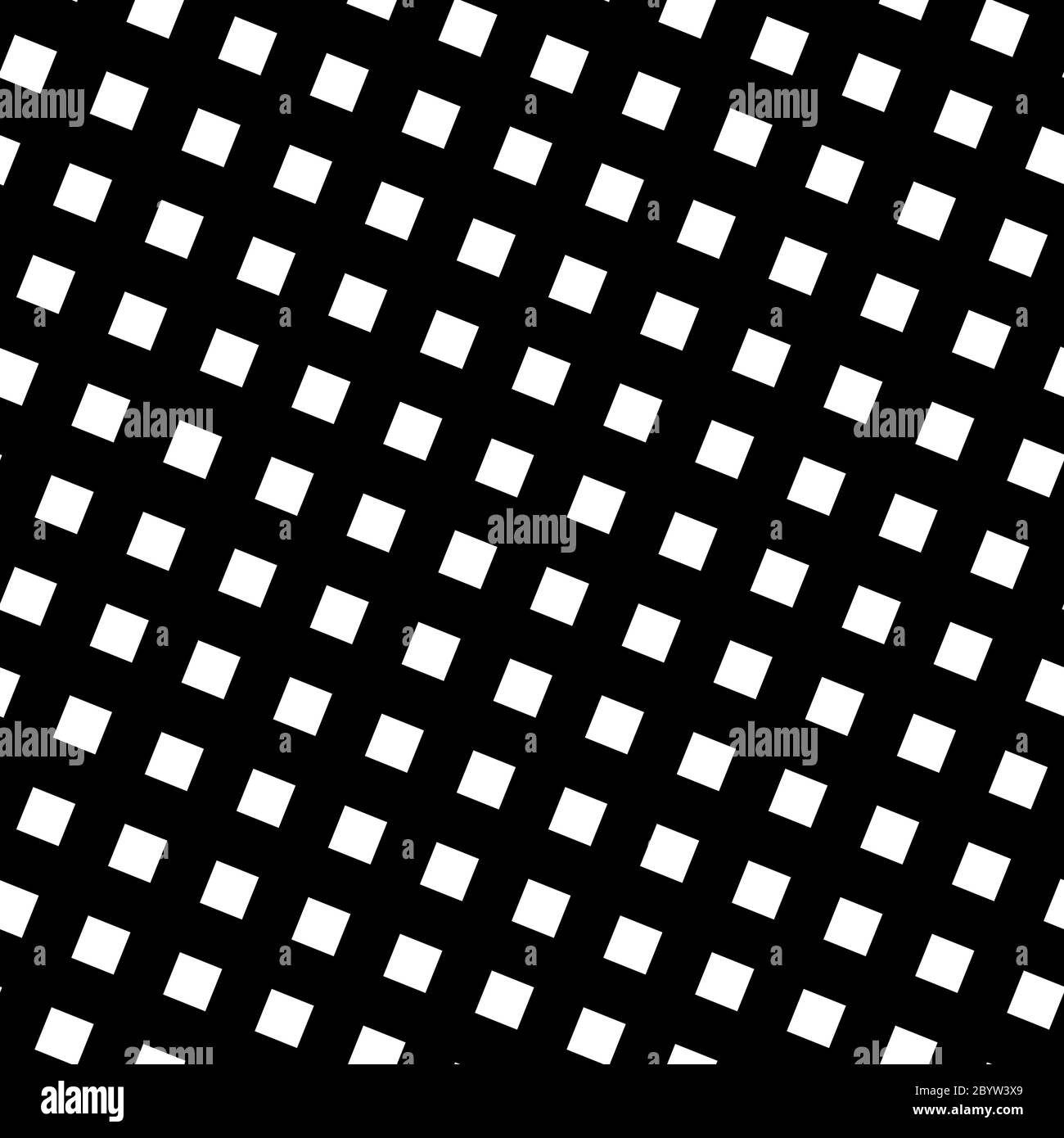 Nahtloses Muster schräg Raster in schwarz und weiß. Abstraktes Retro-Design. Vektorgrafik. Stock Vektor
