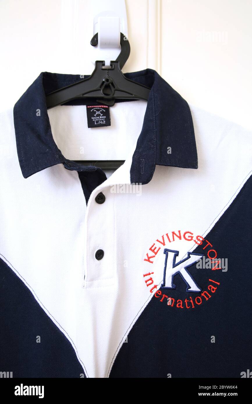Kevingston International Rugby Poloshirt Stockfoto