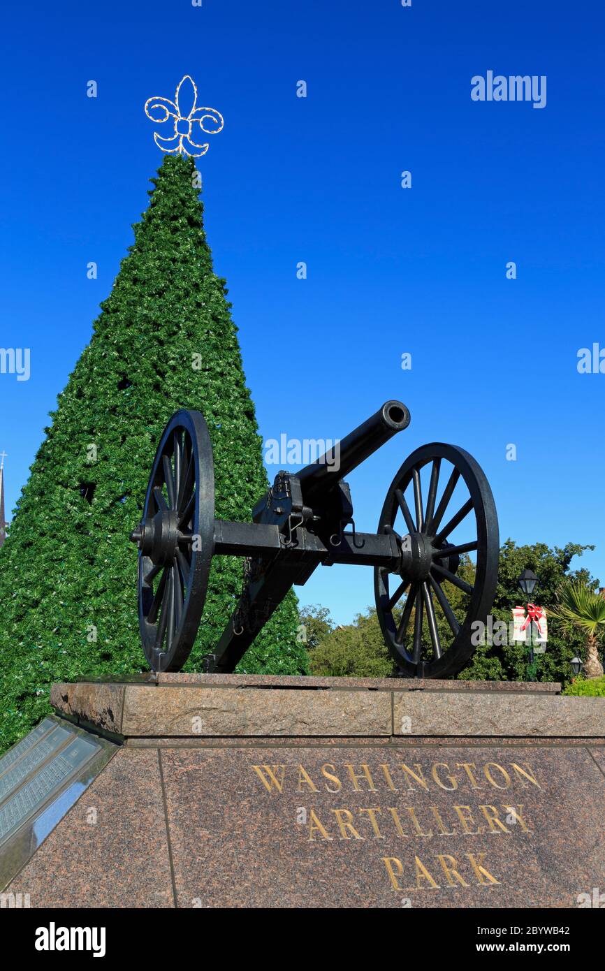 Washington Artillery Park, French Quarter, New Orleans, Louisiana, USA Stockfoto