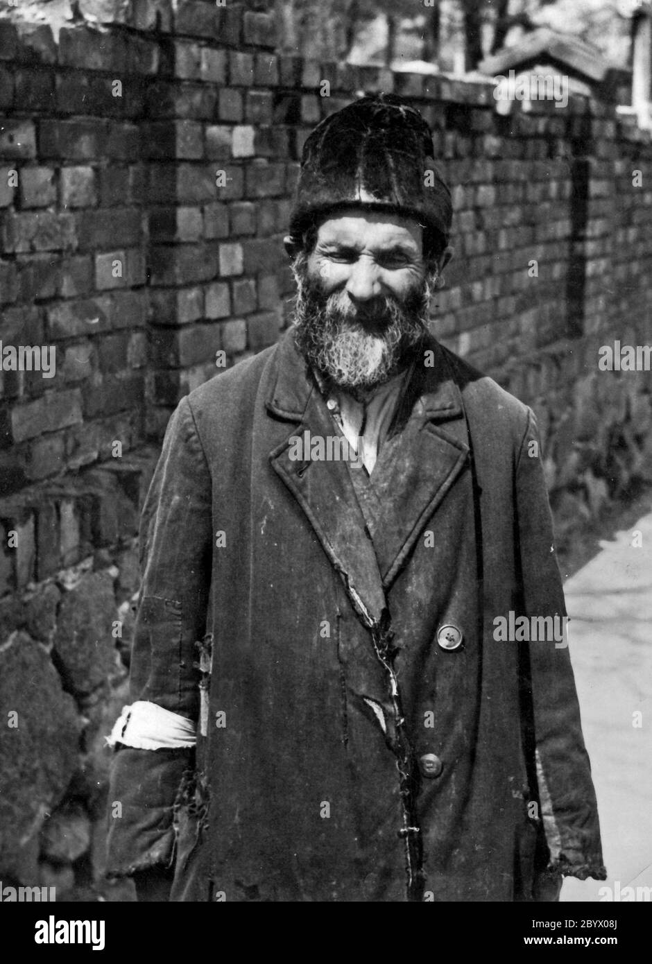 Alter Jude im Warschauer Ghetto ca. 1940-Mai 1943 Stockfoto