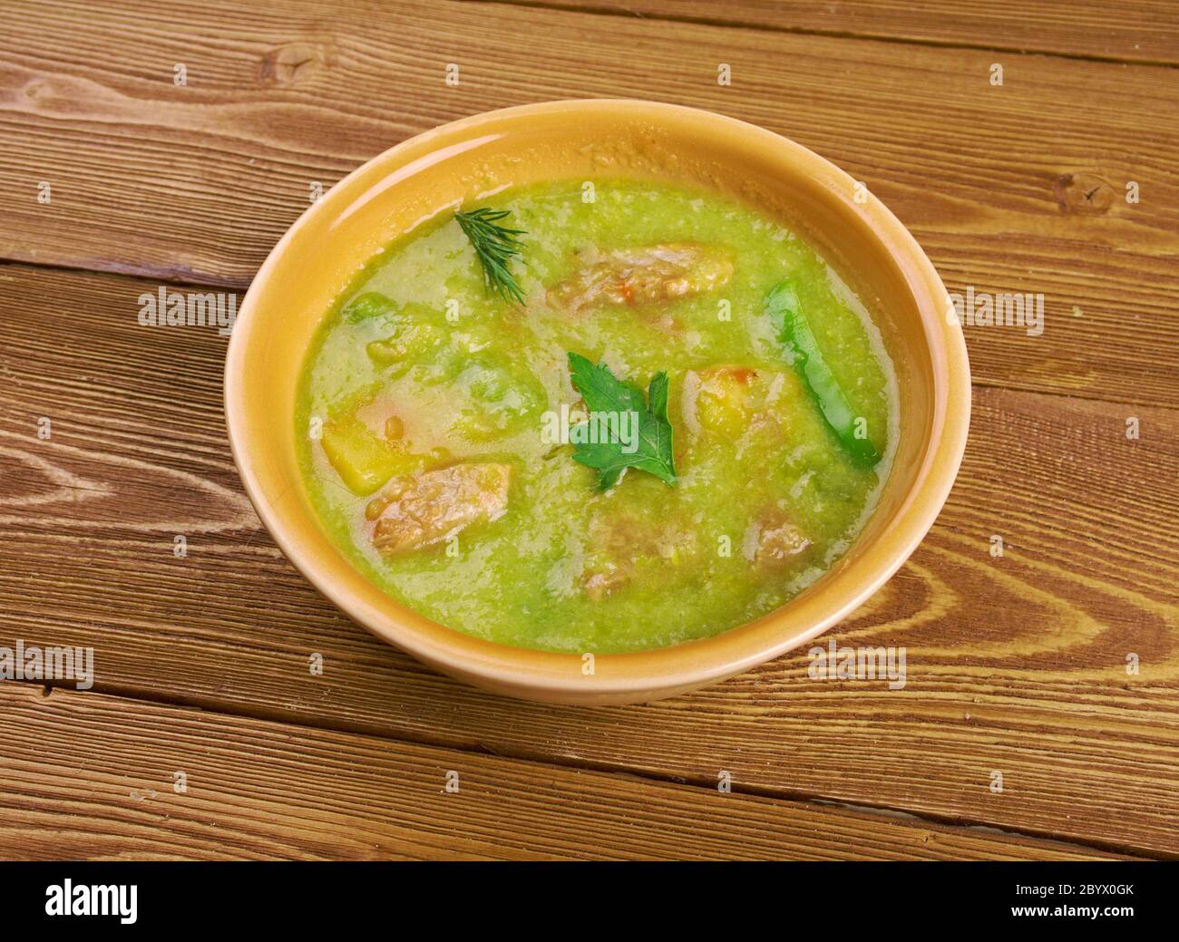 Neuer Mexikanischer Grüner Chili Eintopf Stockfoto