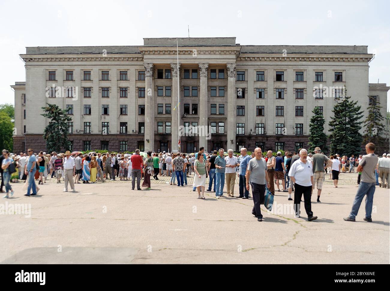 Trauerfeier in Odessa gewidmet den Opfern der 2 kann 2014 Zusammenstöße Stockfoto