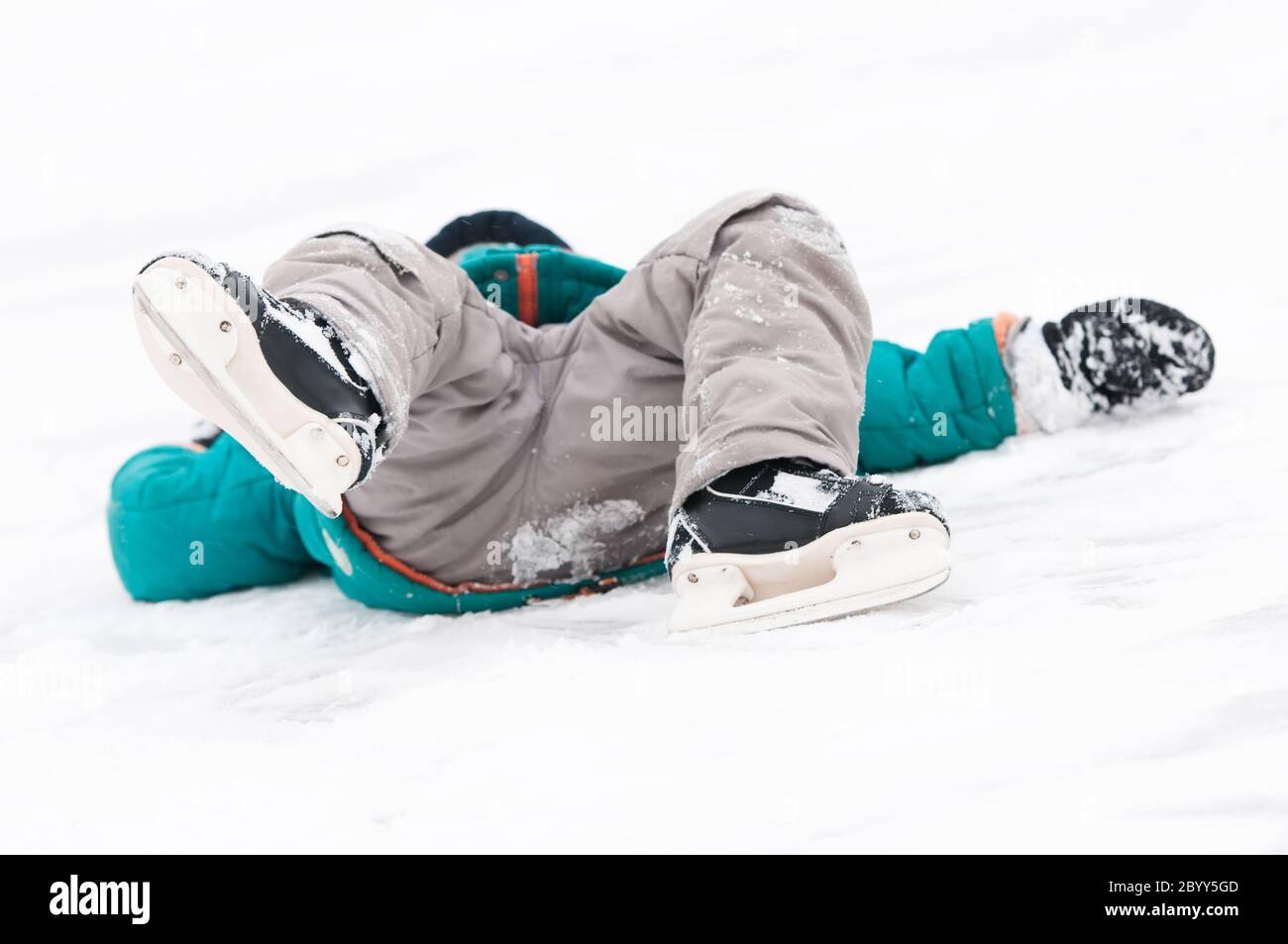 Wintersport Skating Verletzung Stockfoto