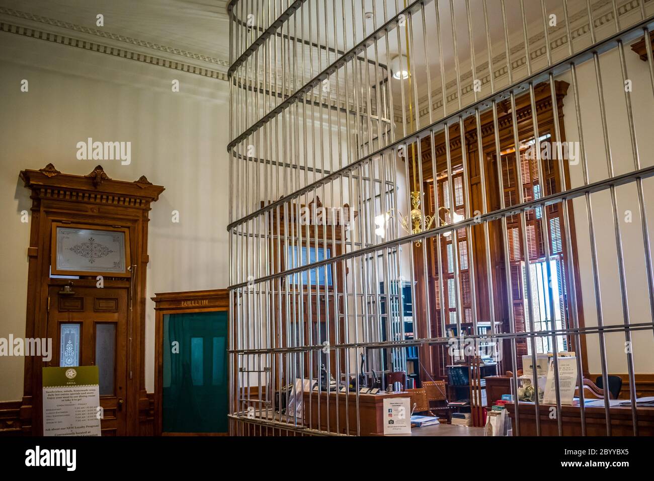 Austin, TX, USA - 9. März 2019: Die Staatskasse des Texas State Capitol Stockfoto