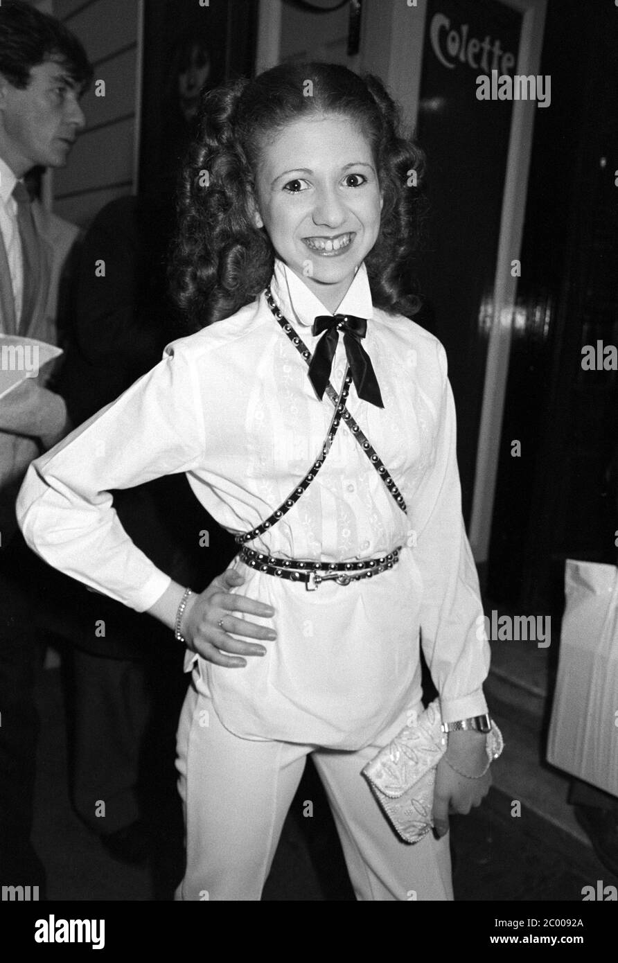 LONDON, GROSSBRITANNIEN. September 1980: Schauspielerin Bonnie Langford bei der königlichen Vorschau von "Sie spielen unseren Song" im Shaftesbury Theater in London. © Paul Smith/Featureflash Stockfoto