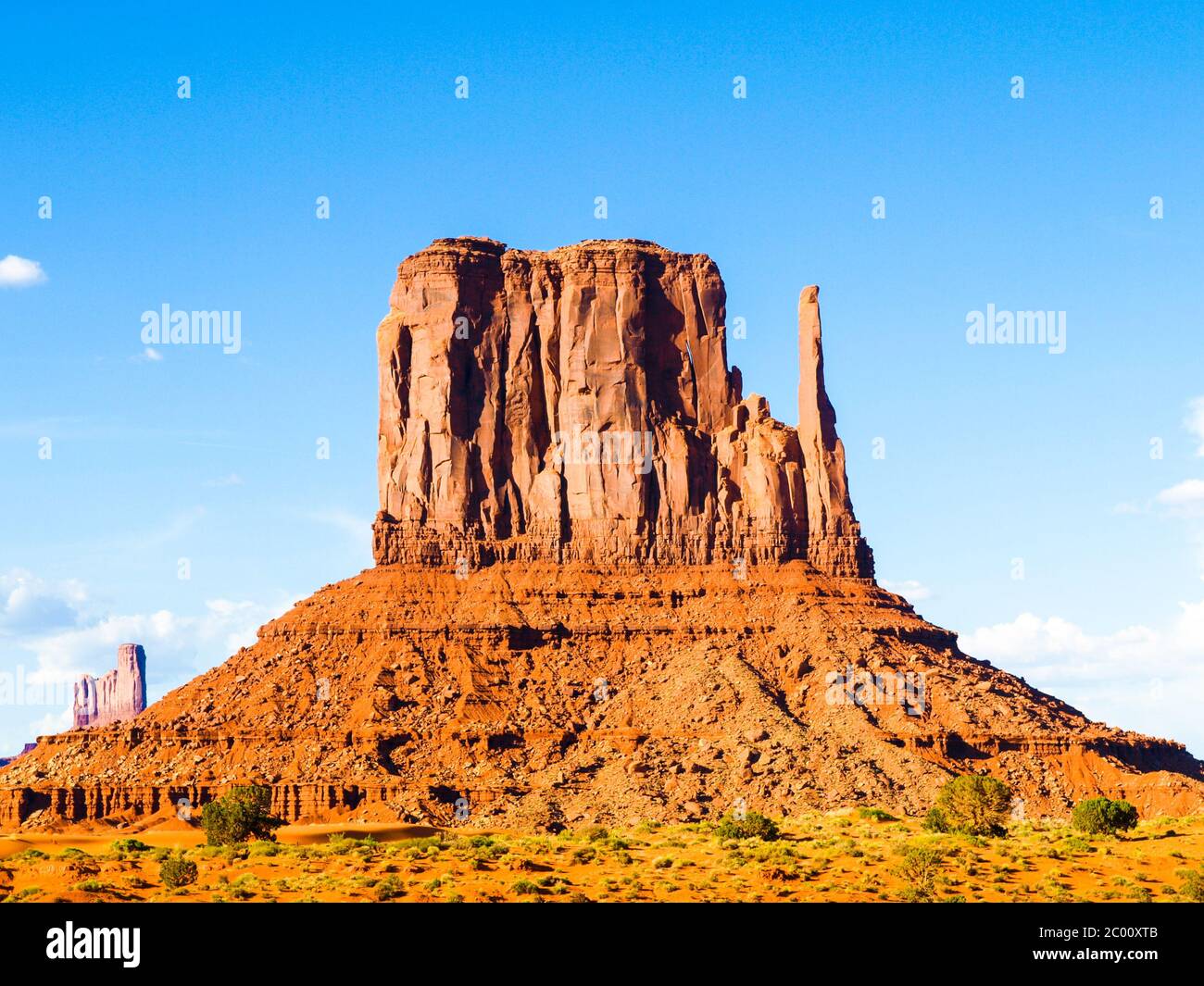 Mitten Butte in Monument Valley, Utah, USA Stockfoto