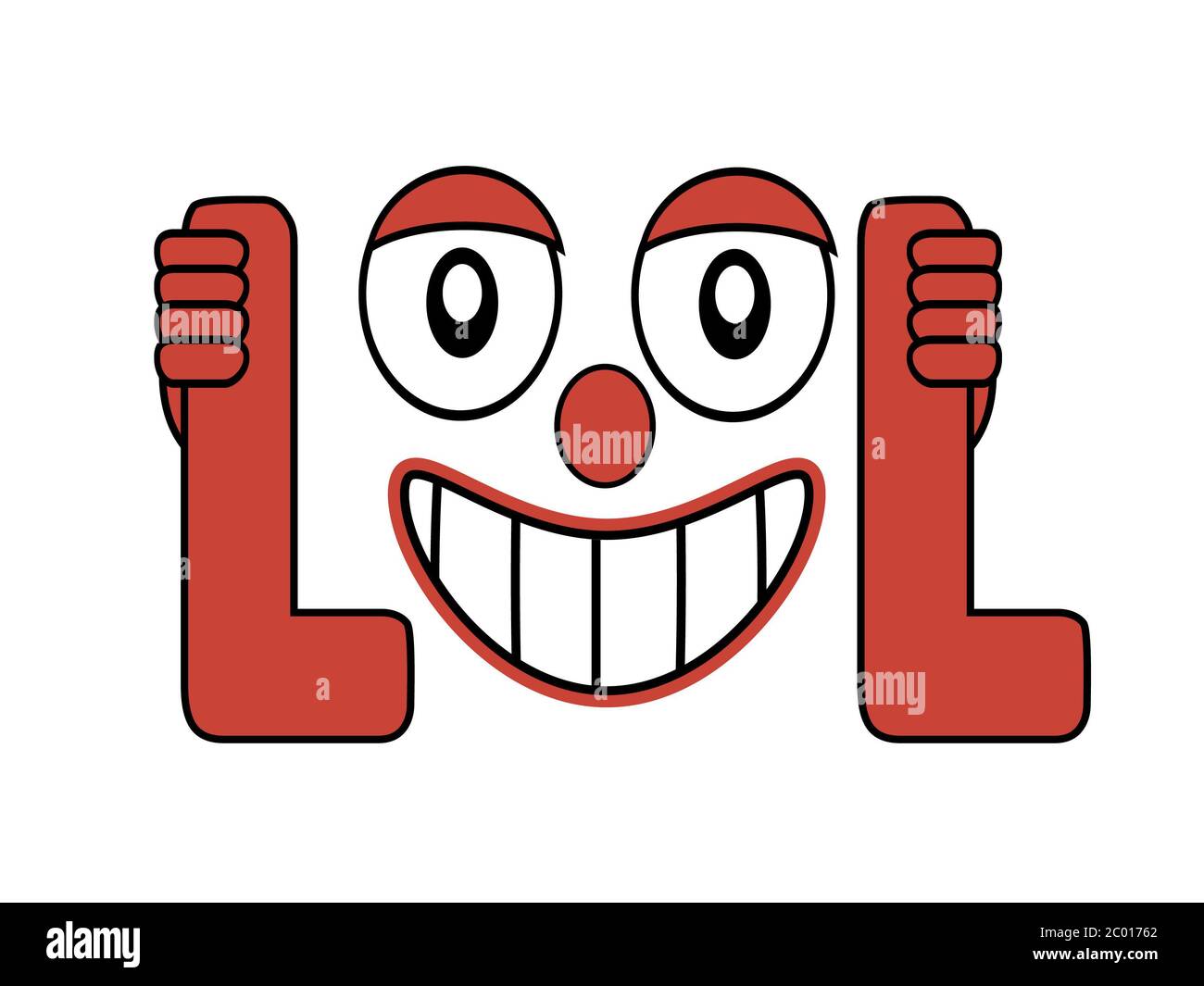 Lachend Out Loud Illustration Stockfoto