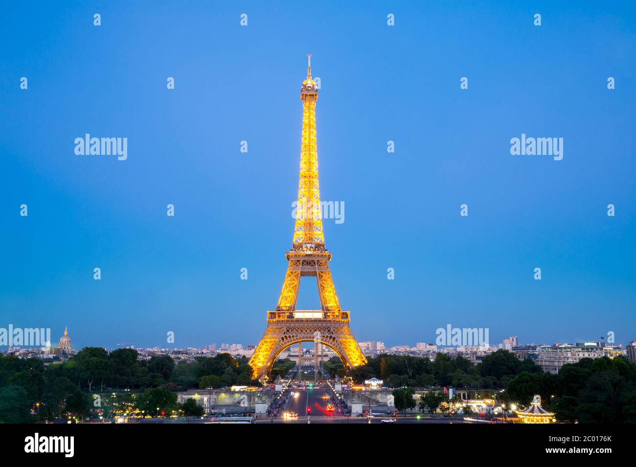 Eiffelturm Paris Stockfoto