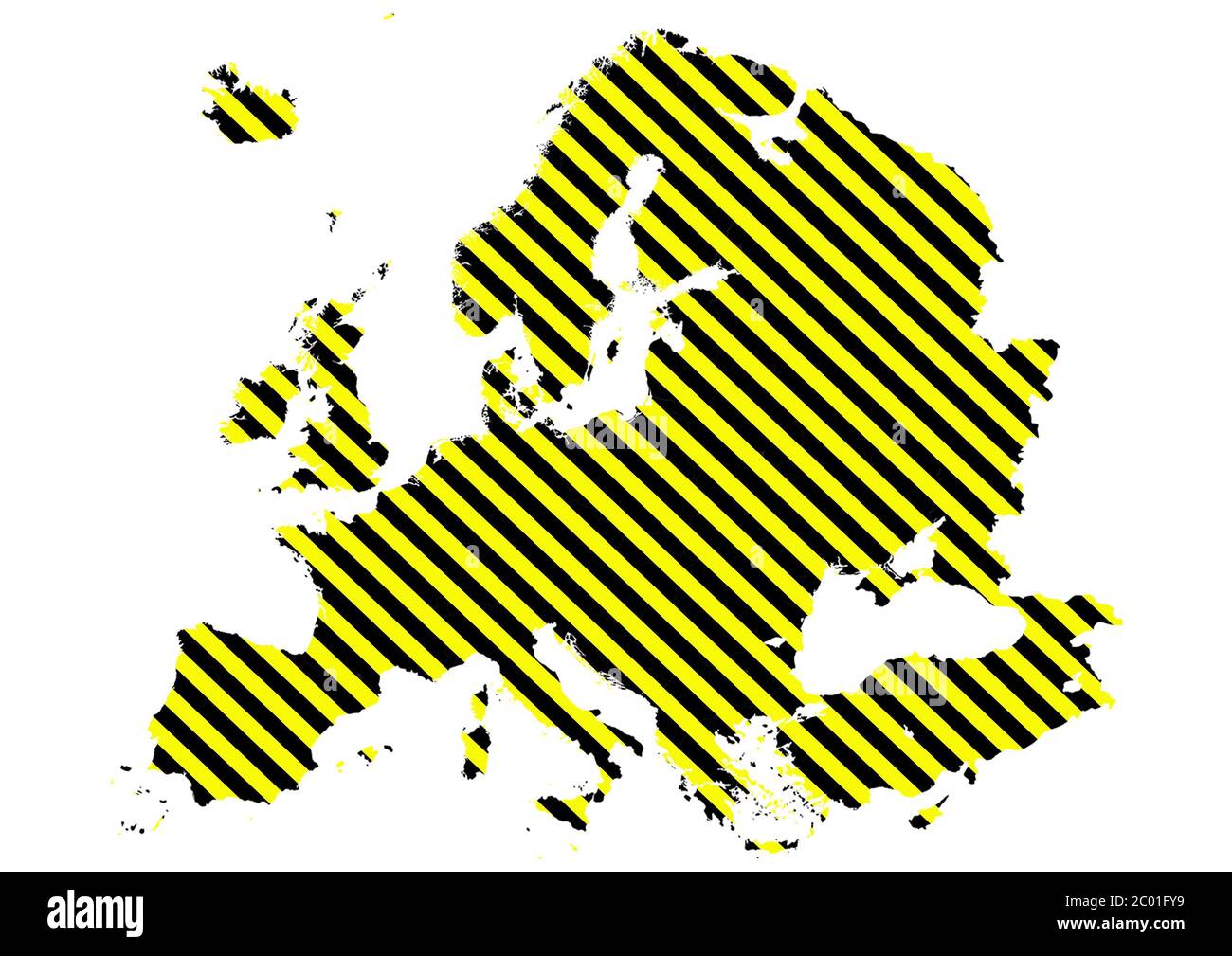 COVID 19 / Corona Pandemic Signage / Warnschild Board zu präventiven Maßnahmen von der Ausbreitung von Infektionskrankheiten Stockfoto