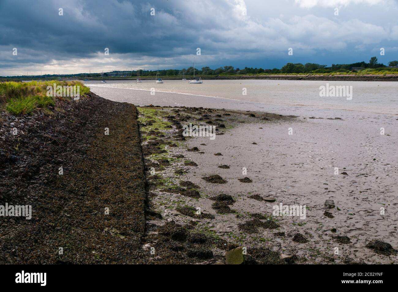 Fluss Crouch, Hullbridge, Essex. Stockfoto