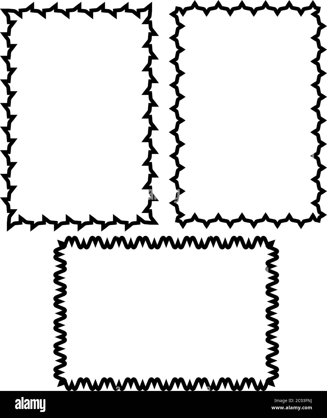 Fett Dicken Rahmen Rahmen Design Vektor-Illustration Stock Vektor