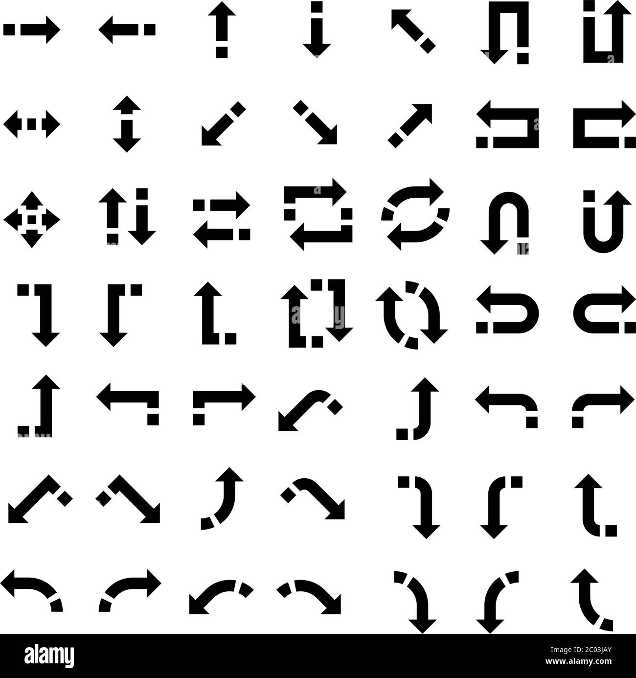 Pfeil Isolierte Symbol Vektor Illustration Stock Vektor