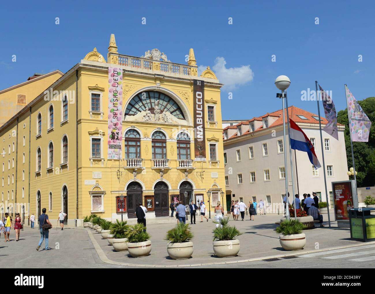 Das Kroatische Nationaltheater in Split. Stockfoto