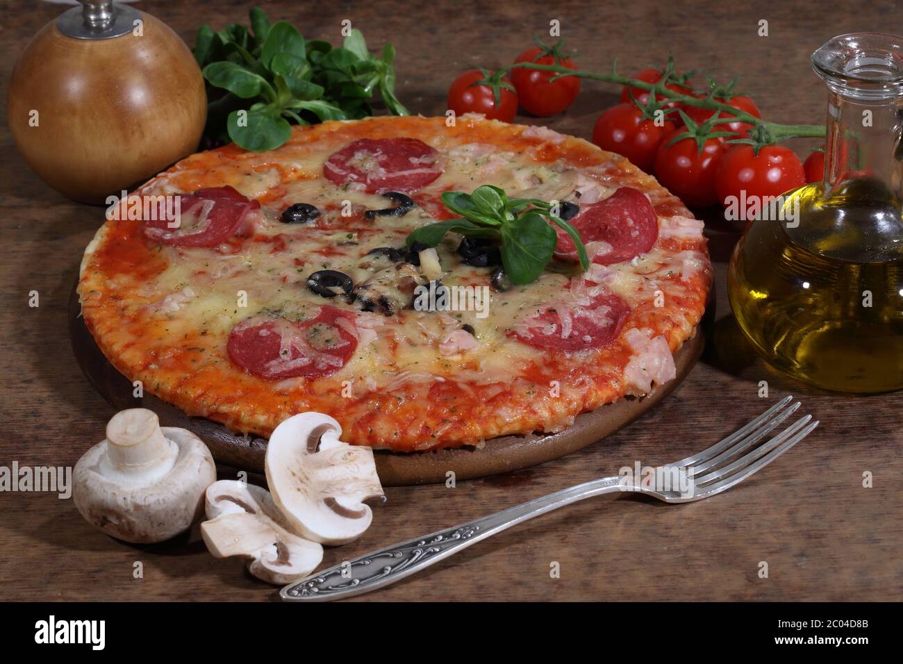 Pizza Stockfoto