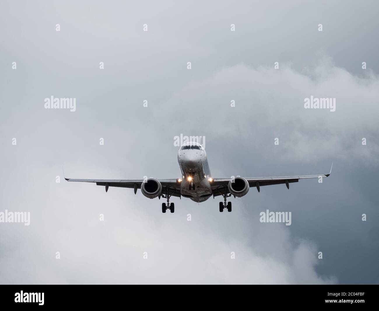 C-Series A220 Abheben am Flughafen Zürich Stockfoto