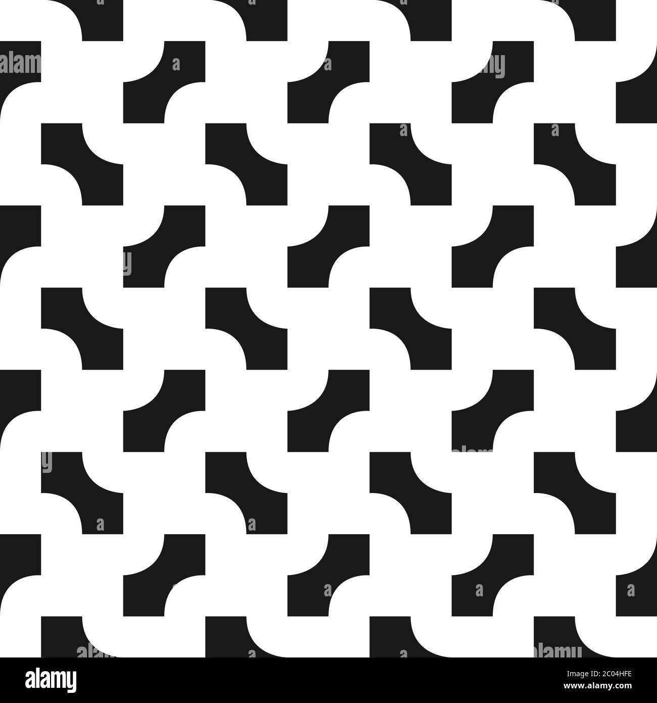 Nahtloses geometrisches Muster. Optische Täuschung mit abstrakten Formen. Stock Vektor