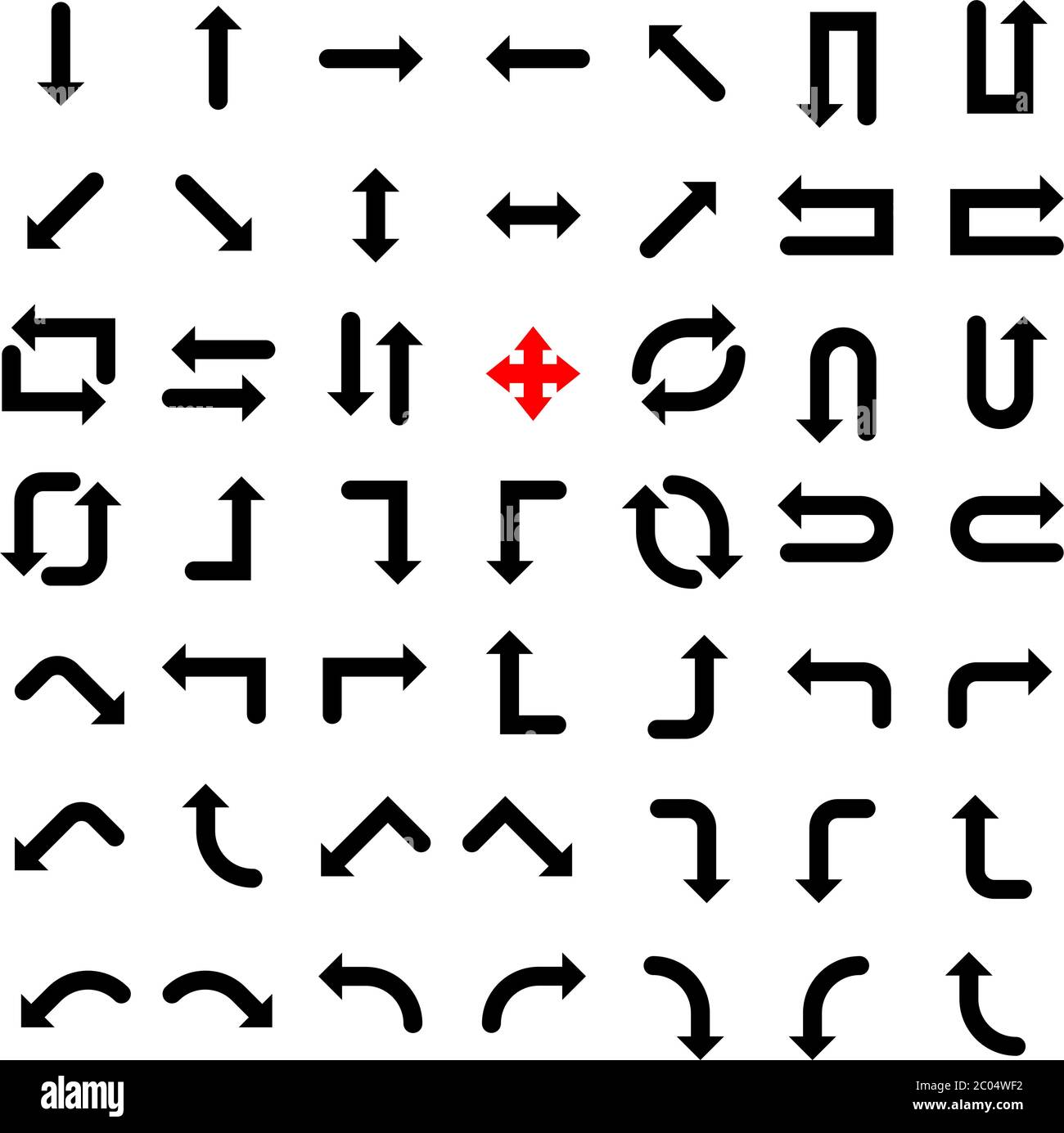 Pfeil Isolierte Symbol Vektor Illustration Stock Vektor