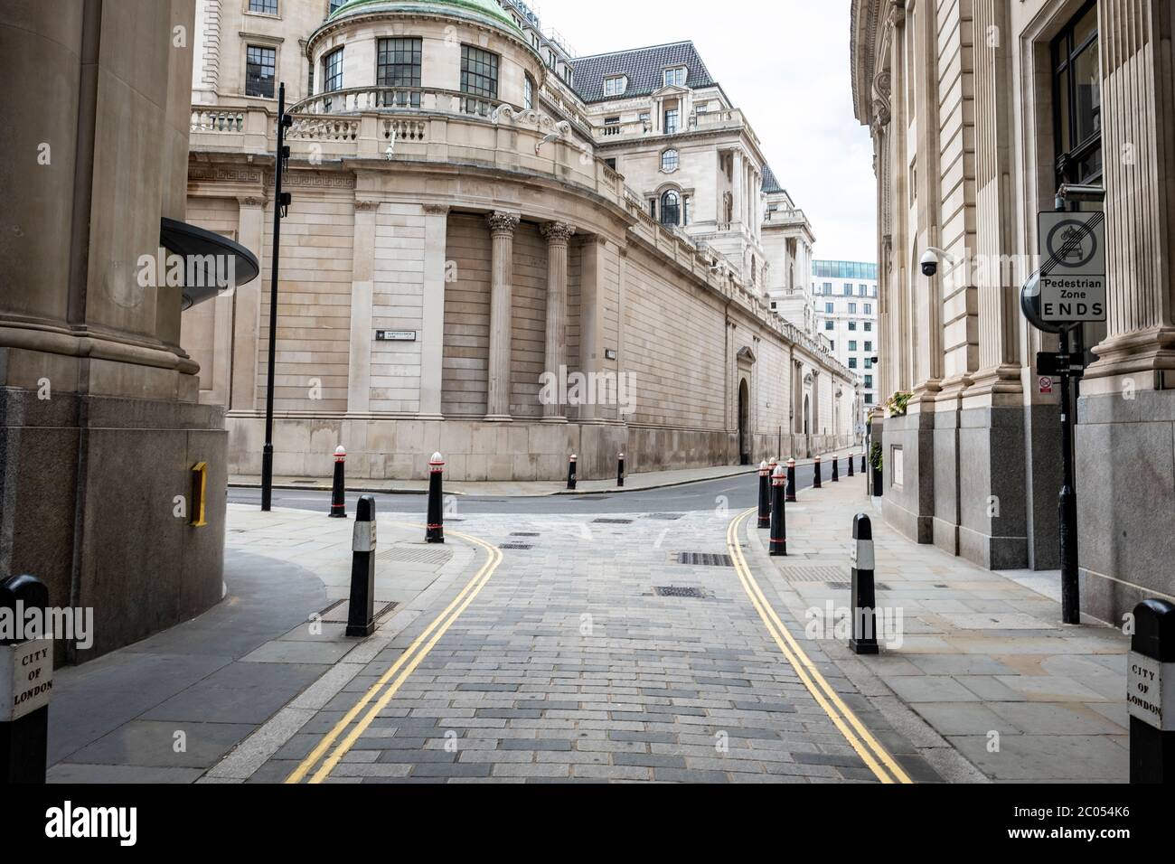 UK- Bank of England in der City of London Stockfoto