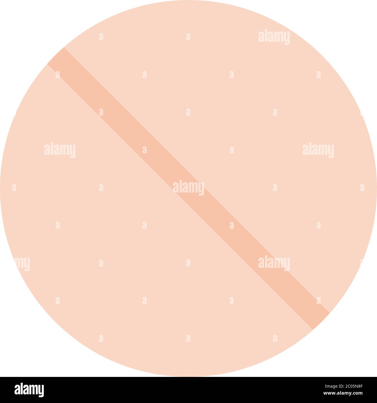 Farbige runde Tablette Vektor-Symbol flach isoliert Stock Vektor