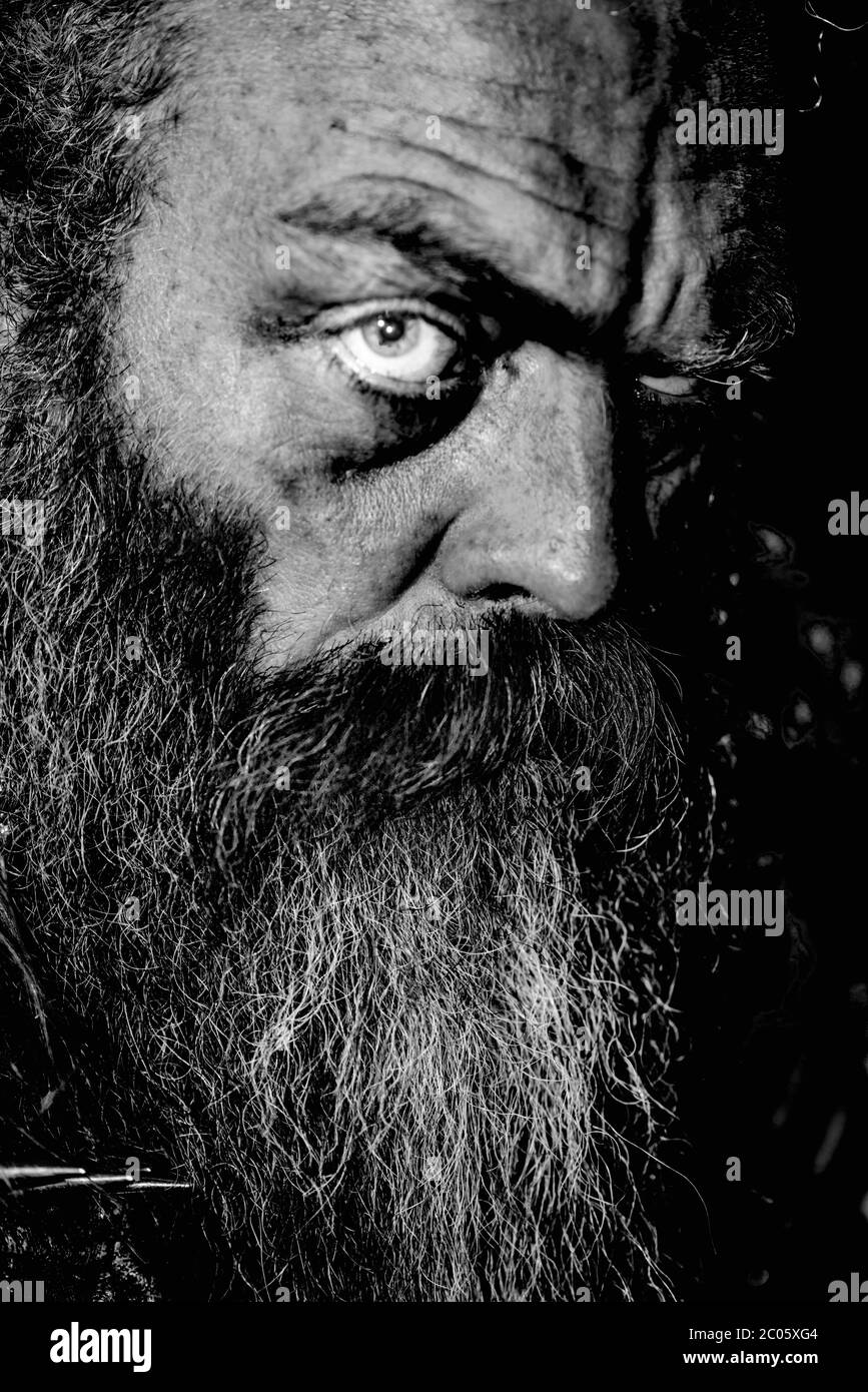 Mean Looking Face Stockfoto