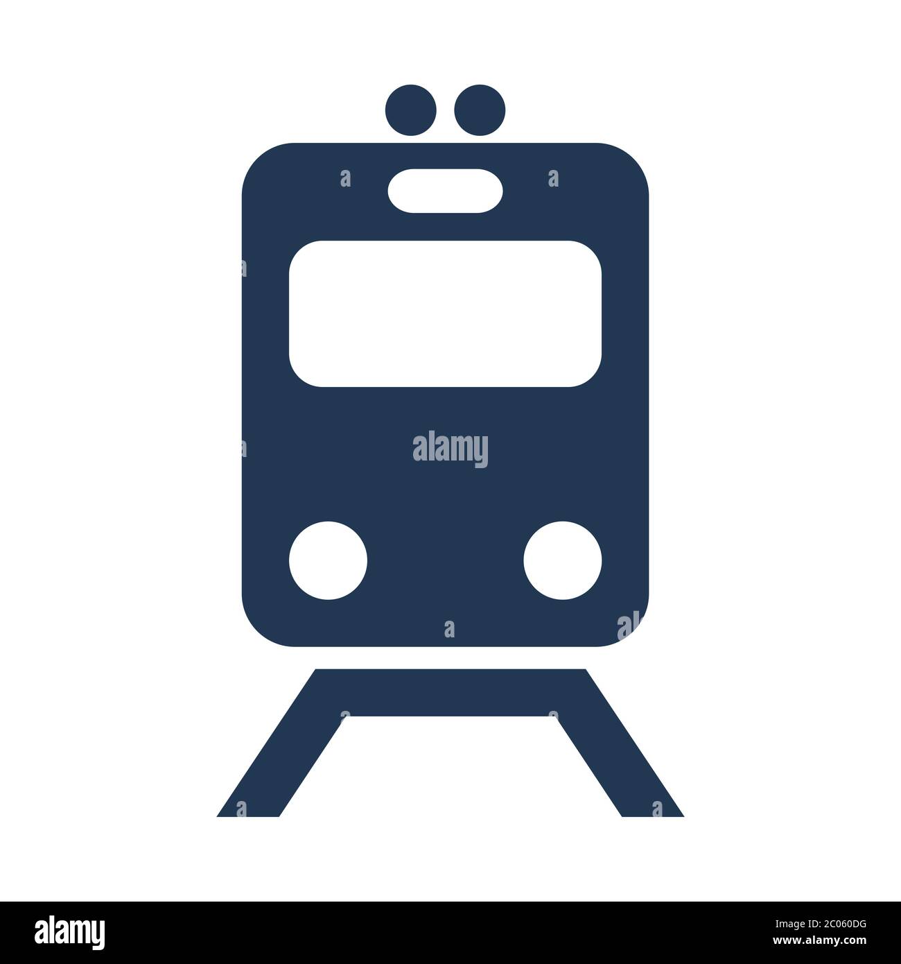 Metro Zug, U-Bahn-Transport Vektor-Symbol flach isoliert Illustration Stock Vektor