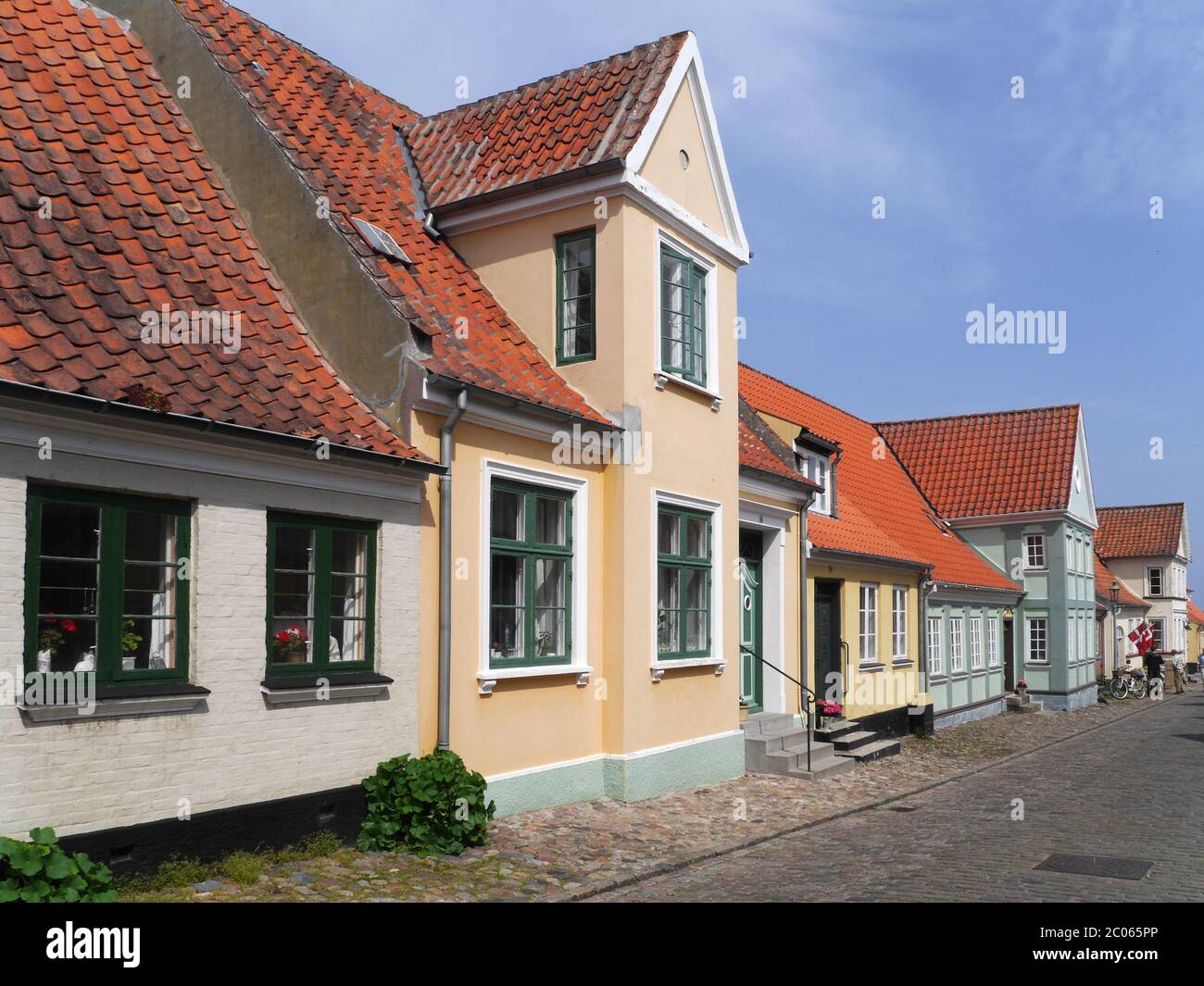 Häuser in Ærøskøbing, dänemark Stockfoto