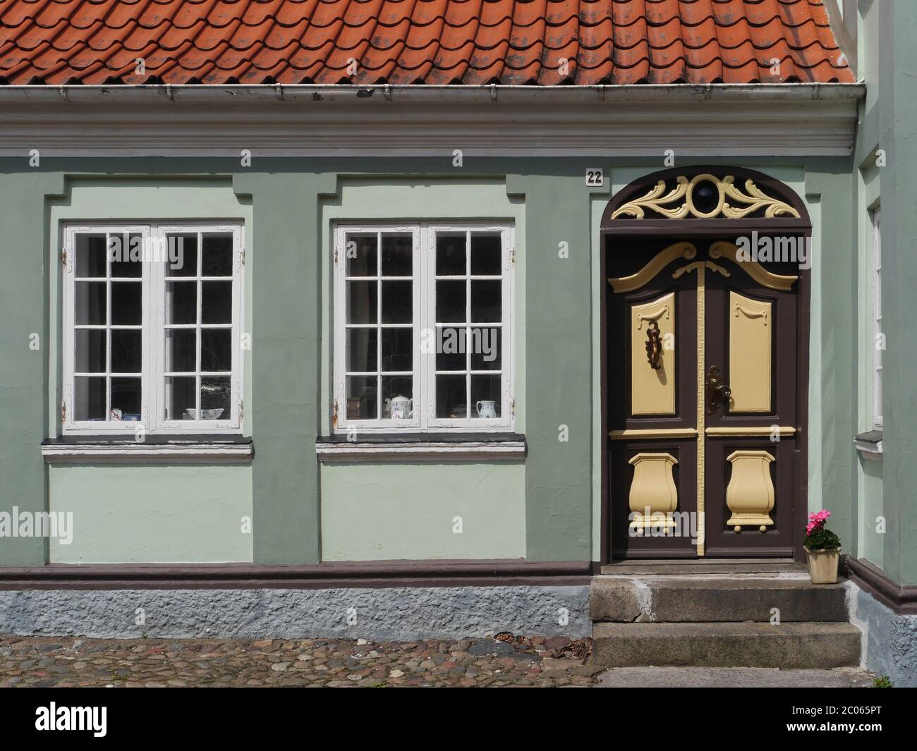 Haus in Ærøskøbing, dänemark Stockfoto