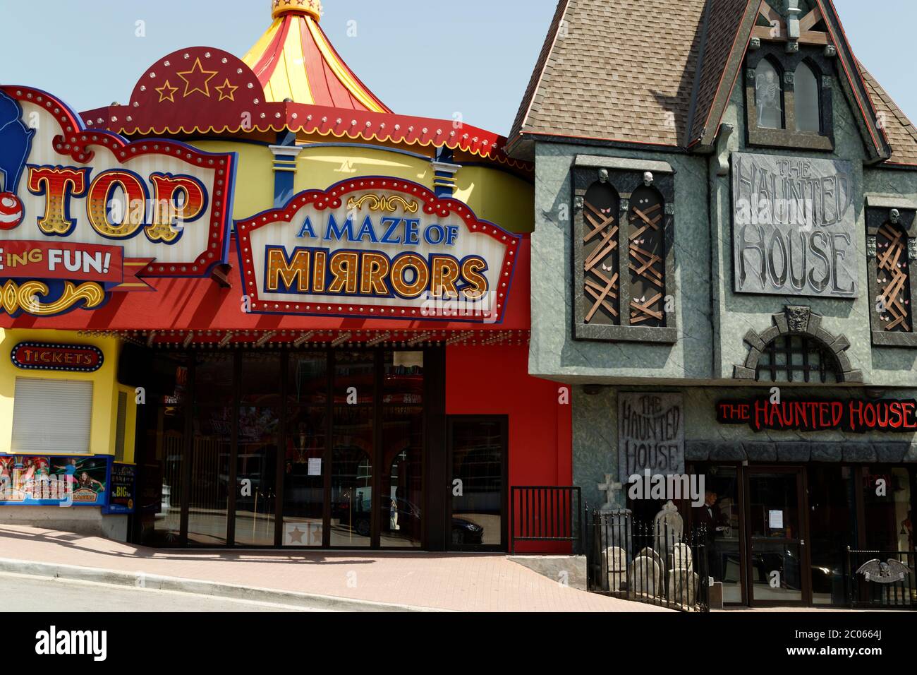 Clifton Hill Unterhaltungsviertel Niagara Falls Ontario Kanada. Stockfoto