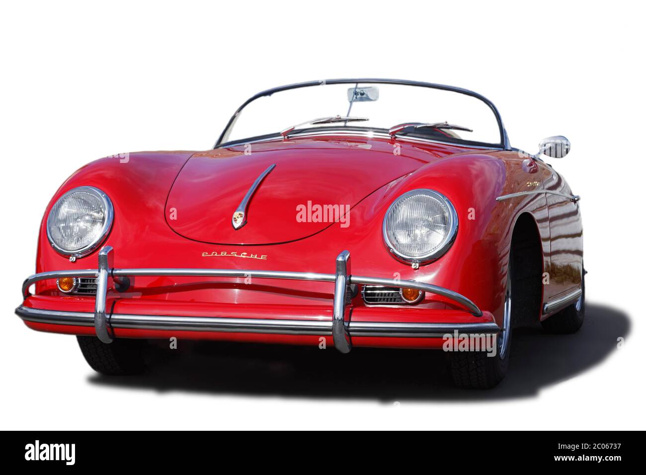 Porsche 356 A Cabrio D 1600 Super, Baujahr 1959, rot, Deutschland Stockfoto