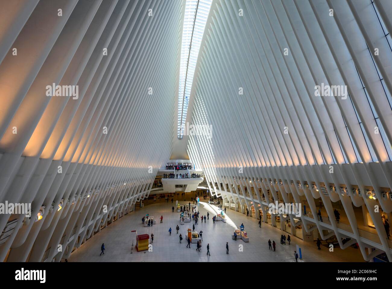 U-Bahn-Station Oculus, World Trade Center Transportation Hub, New York Metro, Ground Zero, World Trade Center, New York City, USA Stockfoto