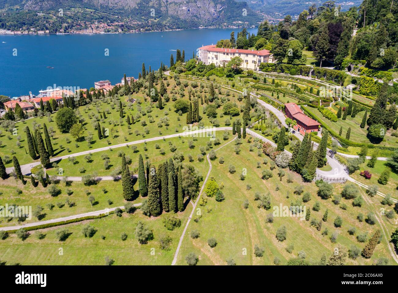 Bellagio - Pescallo - Comer See (IT) - Park und Villa Serbelloni Stockfoto