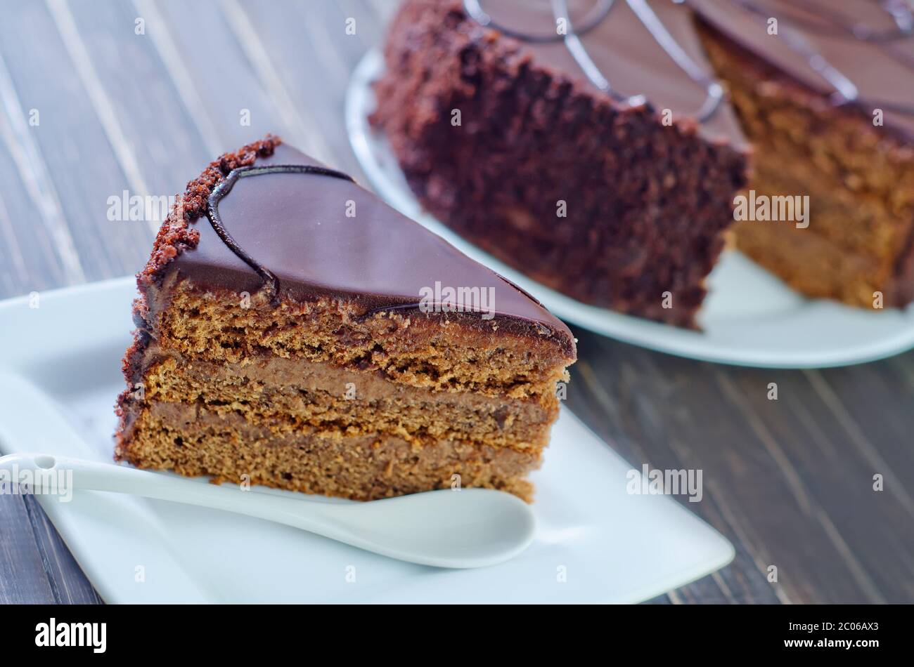 Schokolade Kuchen Stockfoto