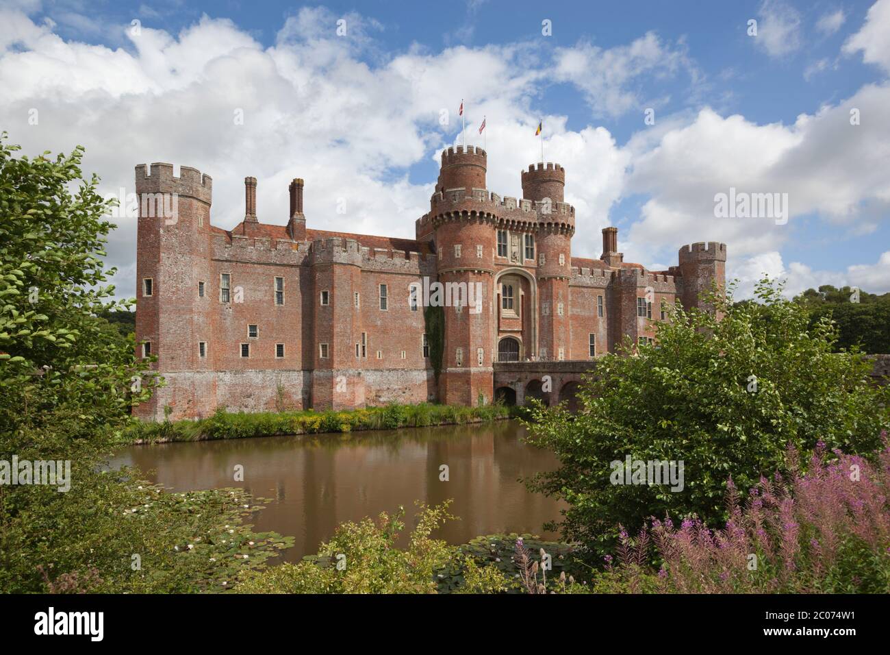 Herstmonceux Castle, Herstmonceux, East Sussex, England, Vereinigtes Königreich Stockfoto