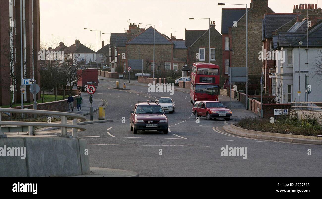 1996, Roxborough Roundabout, Harrow, North London, South East England, Großbritannien Stockfoto