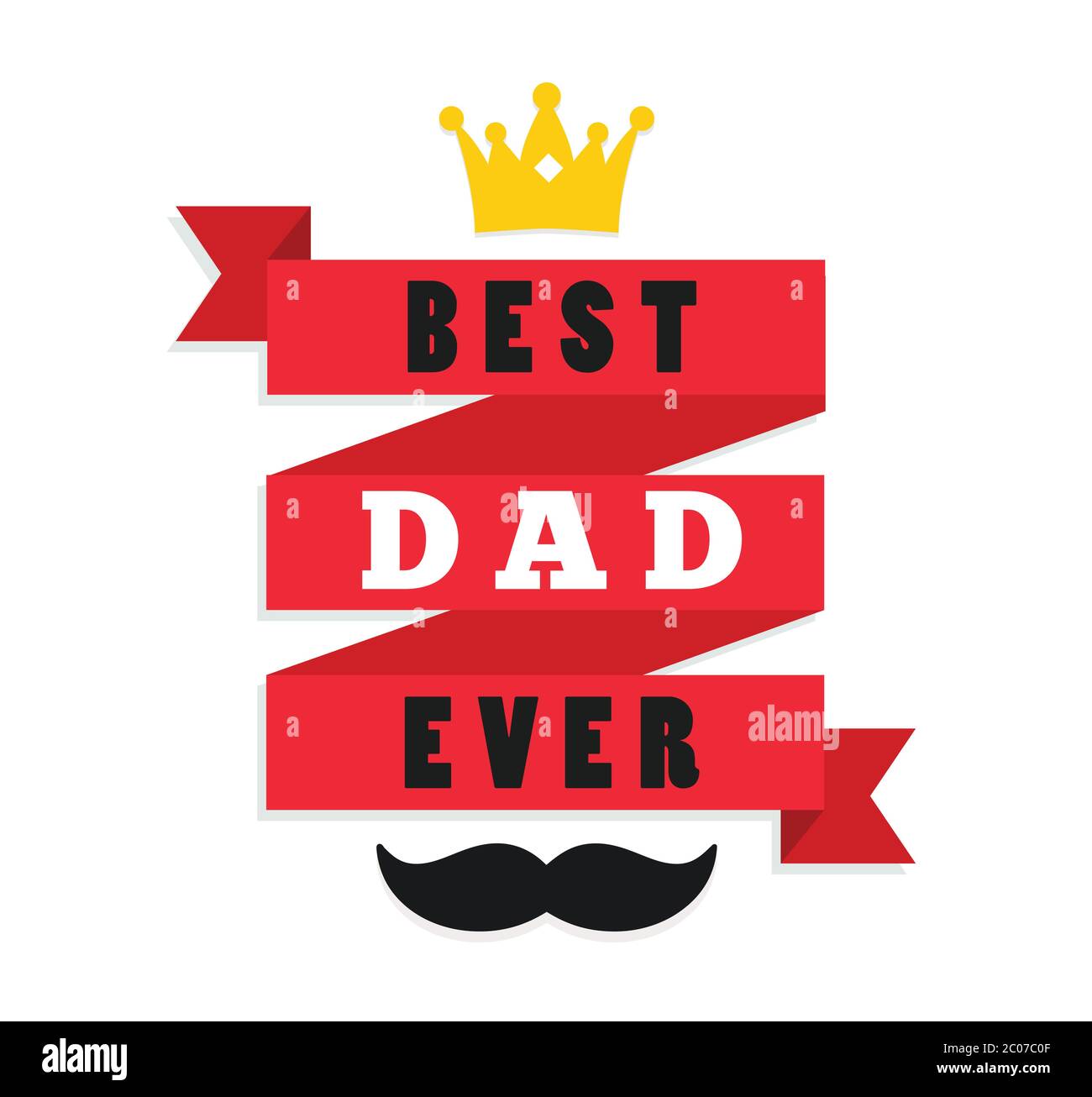 Beste Vater je Typografie Hintergrund.Glücklichen Vatertag Hintergrund Vektor-Illustration. Happy Father Day Card, Design für Grußkarte, Poster, Banner. Stock Vektor