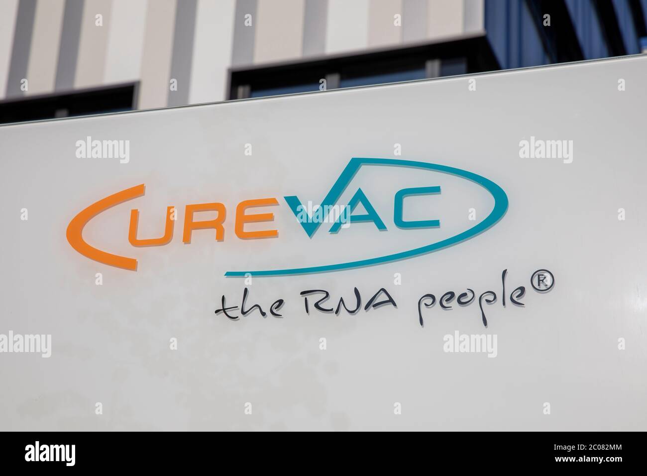 Hoffnung auf den Impuls gegen das Corona-Virus vom Tübinger Pharmaunternehmen CureVac AG. Tübingen, 19.04.2020 Stockfoto