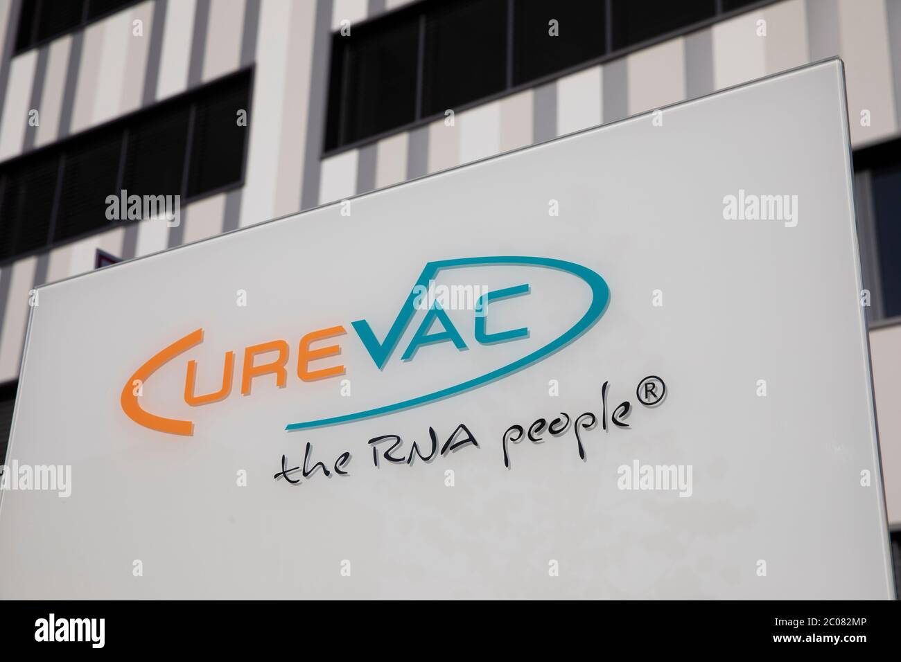 Hoffnung auf den Impuls gegen das Corona-Virus vom Tübinger Pharmaunternehmen CureVac AG. Tübingen, 19.04.2020 Stockfoto