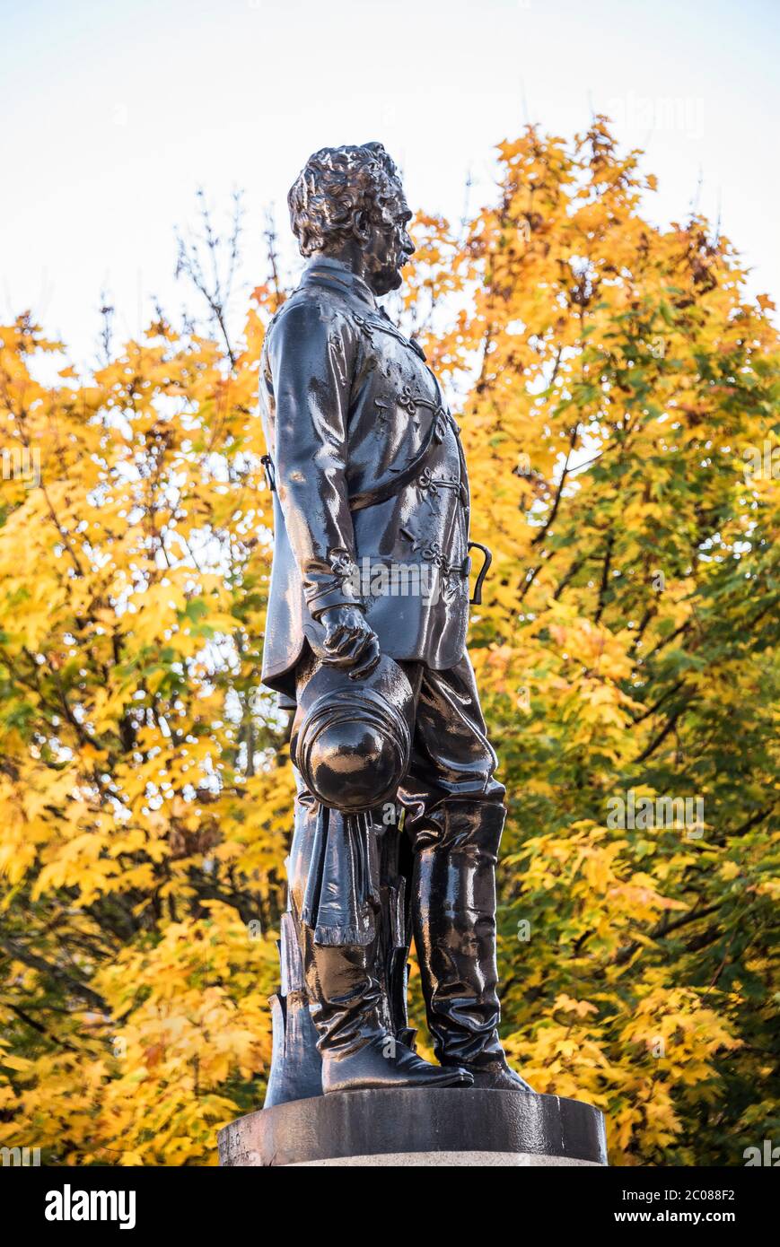 Statue von Colin Campbell, Feldmarschall Lord Clyde auf dem George Square, Glasgow, Schottland Stockfoto