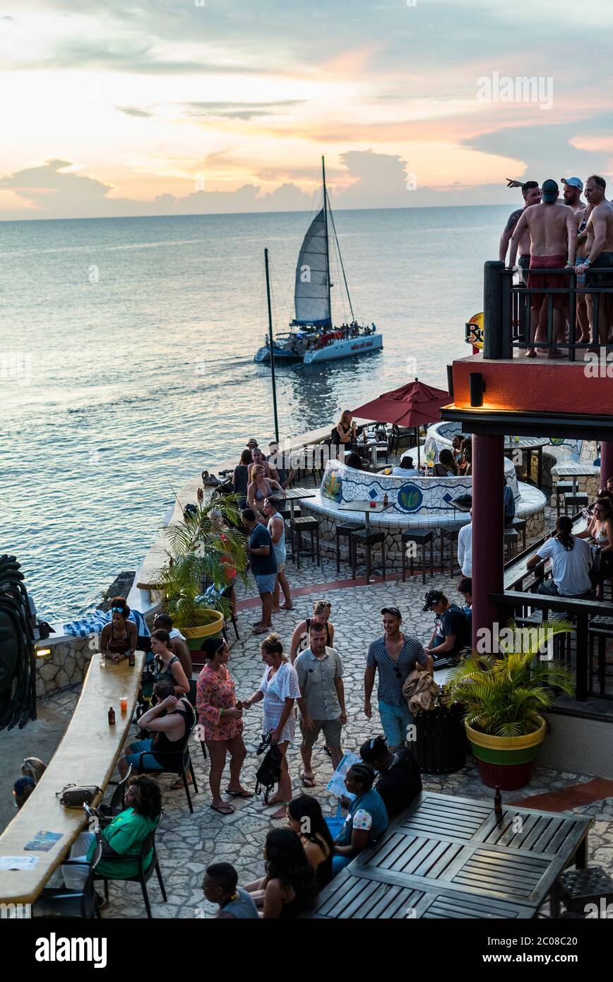 Jamaika, Negril, Rick's Cafe Stockfoto