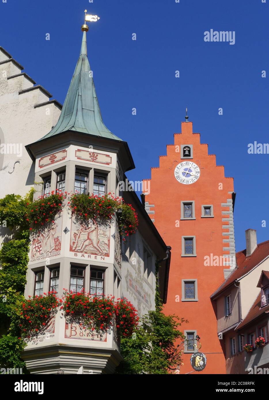 Stadttor in Meersburg Stockfoto