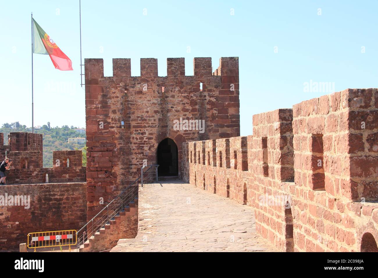 Das Schloss von Silves an der Algarve, Portugal Stockfoto