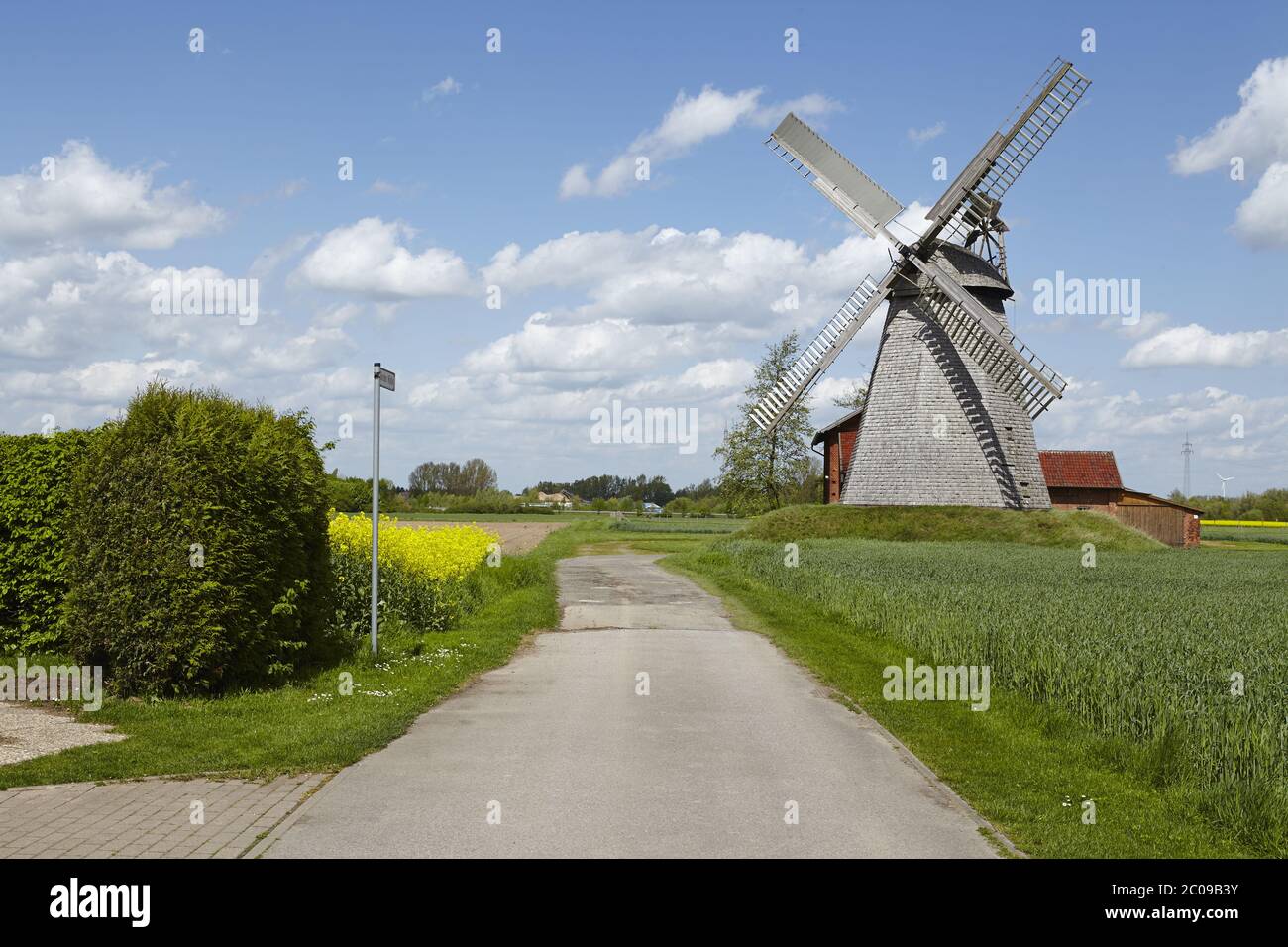 Windmühle Bierde (Petershagen) Stockfoto