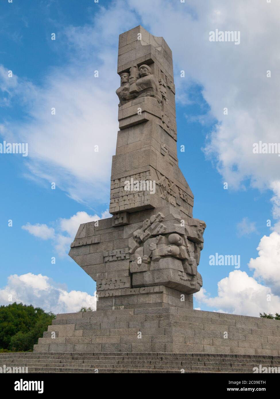 Westerplatte Denkmal zur Erinnerung an die erste Schlacht des Zweiten Weltkriegs, Danzig, Polen Stockfoto