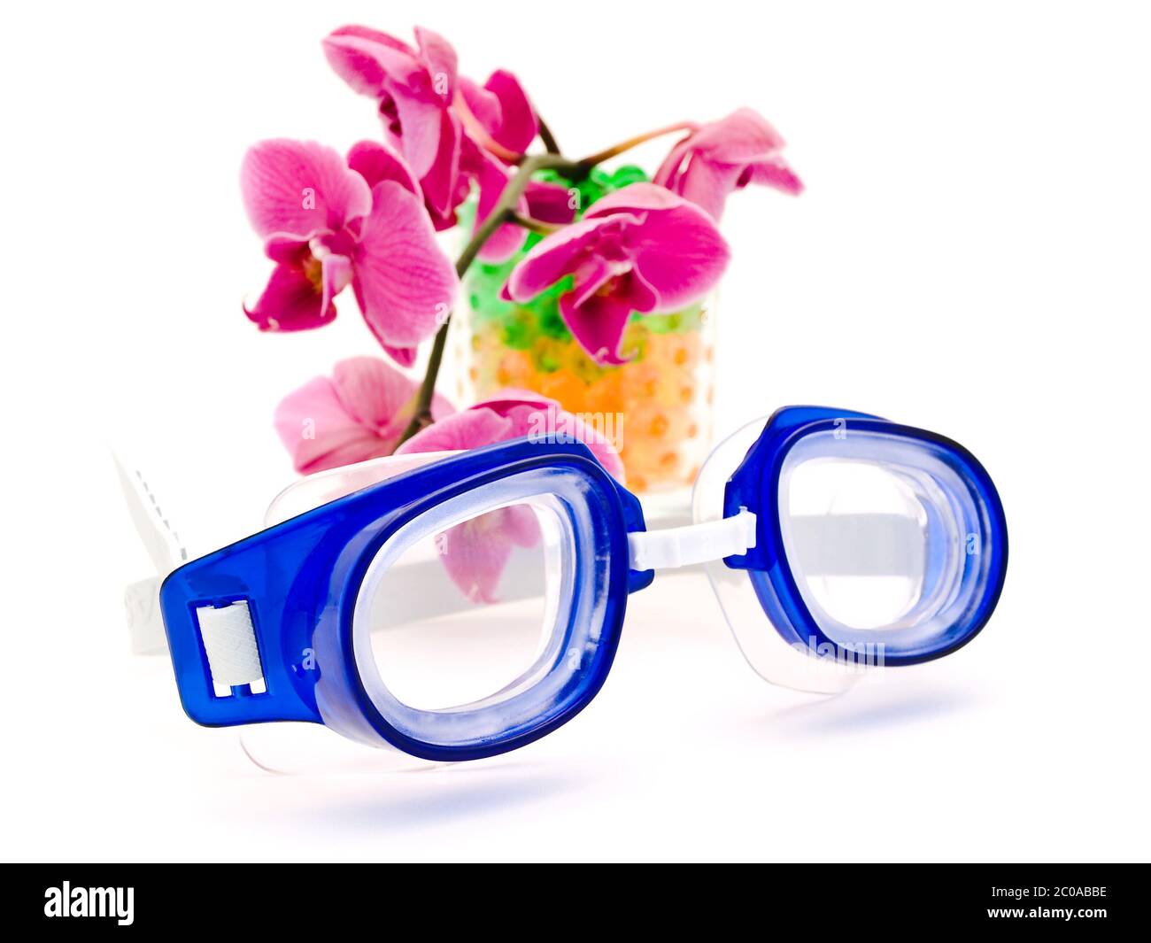 Schwimmen-Gläser Stockfoto