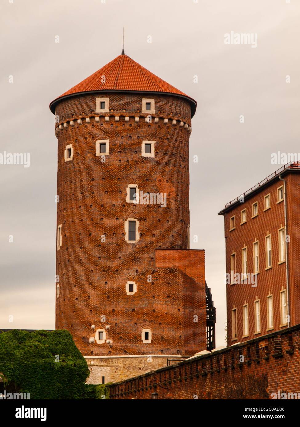 Sandomierska Turm auf Wawel Schloss in Krakau, Polen Stockfoto
