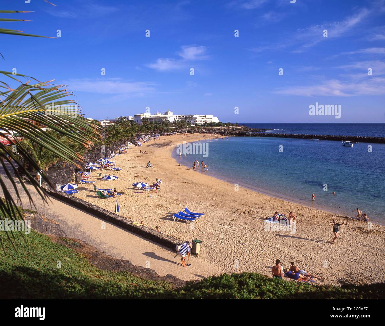 Playa Flamingo, Playa Blanca, Lanzarote, Kanarische Inseln, Königreich Spanien Stockfoto