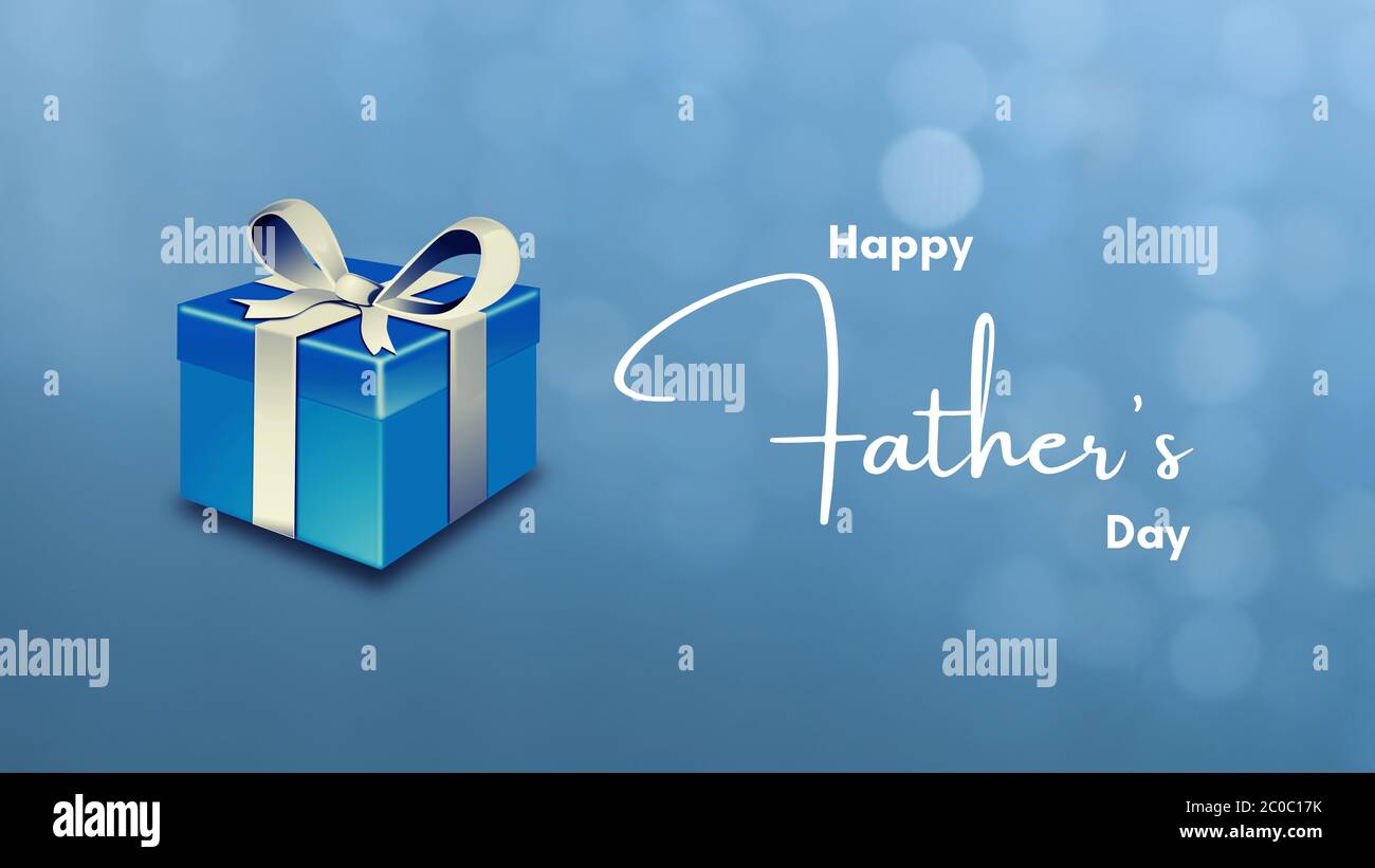 Happy Father's Day Banner 1,8x1,2m - Großes Blaues Hintergrund-Banner Für Vatertags-Partys, Fotohintergrund & Deko