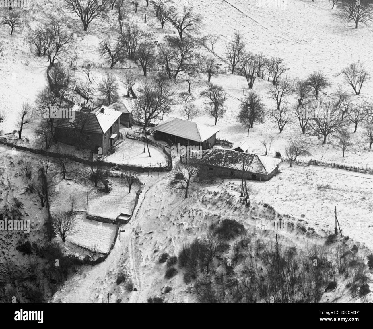 Bauernhof in der Zemen Schlucht, Bugaria, 1986 Stockfoto