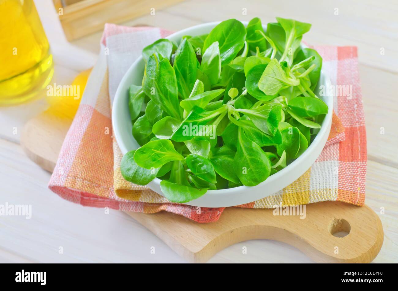 Feldsalat Stockfoto