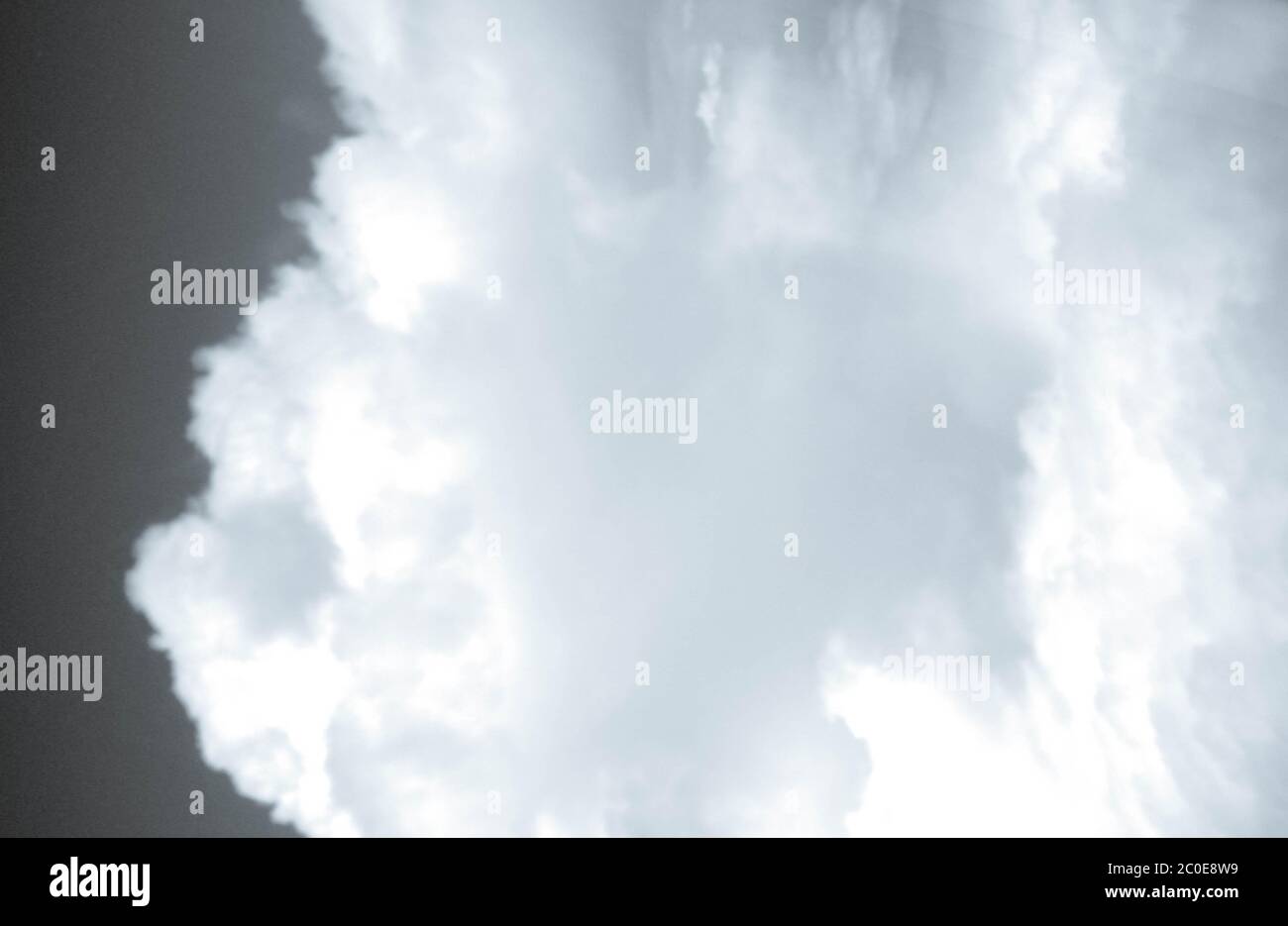 Oben in den Wolken Stockfoto